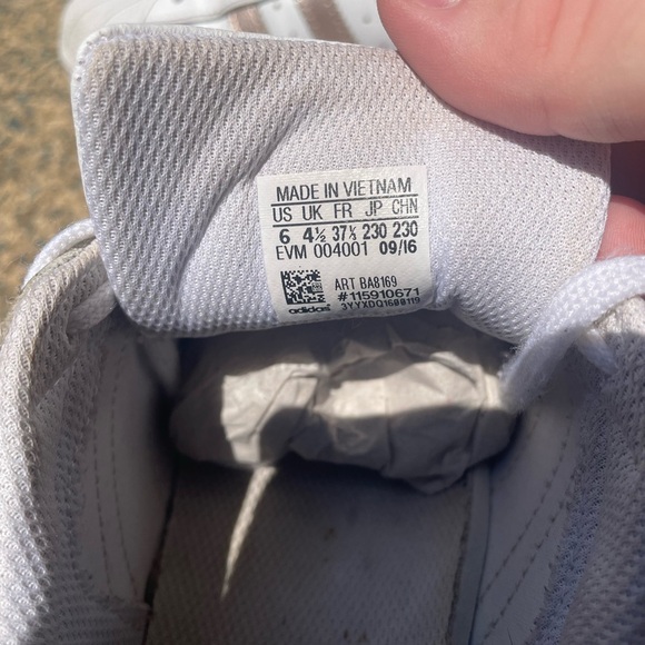 Women’s Rose Gold Adidas Superstar Sneakers - Picture 9 of 10